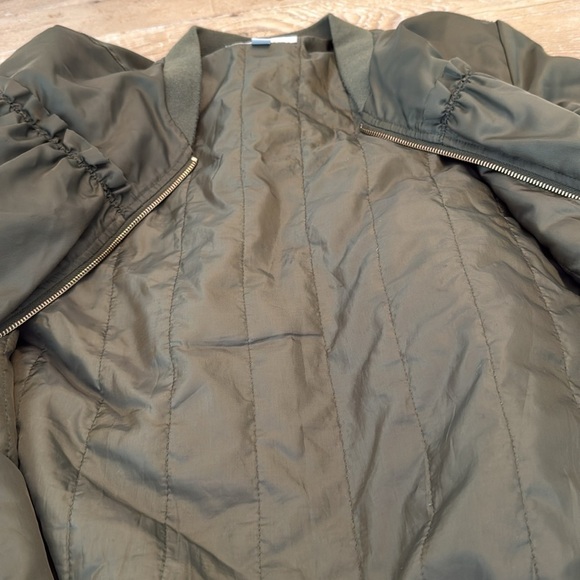 Katherine Barclay long bomber jacket M army green - Picture 6 of 6